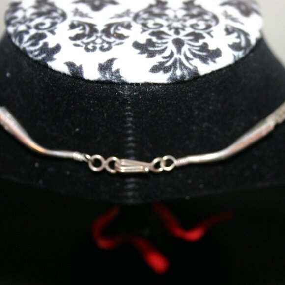 Liquid Silver Beads & Turquoise Southwest Necklace & Earring Set B-188 - Picture 5 of 7